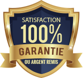 Satisfaction 100% garantie ou argent remis